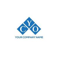 création de logo de lettre yco sur fond blanc. concept de logo de lettre initiales créatives yco. conception de lettre yco. vecteur