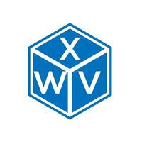 création de logo de lettre xwv sur fond blanc. concept de logo de lettre initiales créatives xwv. conception de lettre xwv. vecteur