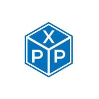 création de logo de lettre xpp sur fond blanc. concept de logo de lettre initiales créatives xpp. conception de lettre xpp. vecteur