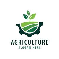 modèle de logo agricole adapté aux entreprises et aux noms de produits. ce design de logo élégant peut être utilisé à différentes fins pour une entreprise, un produit, un service ou pour toutes vos idées. vecteur