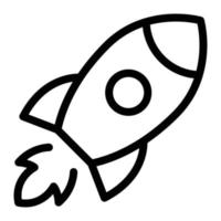 illustration vectorielle de fusée sur fond.symboles de qualité premium.icônes vectorielles pour le concept et la conception graphique. vecteur