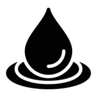 illustration vectorielle de goutte d'eau sur un fond. symboles de qualité premium. icônes vectorielles pour le concept et la conception graphique. vecteur