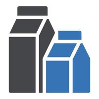 illustration vectorielle de pack de lait sur fond.symboles de qualité premium.icônes vectorielles pour le concept et la conception graphique.
