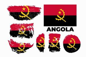 une illustration du symbole de la page du drapeau de l'angola pour la conception de votre site Web logo du drapeau de l'angola, application, interface utilisateur. illustration vectorielle de drapeau angola, eps10. illustration vectorielle vecteur