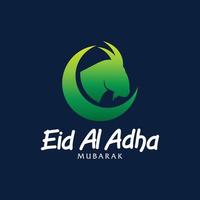 vecteur eid al adha. illustration de l'aïd al adha. graphique vectoriel de bon pour la journée islamique, eid mubarak, eid fitr, carte de voeux, arrière-plan.