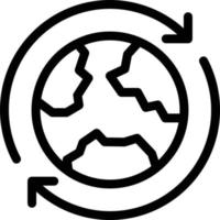 illustration vectorielle de rotation de la terre sur un background.symboles de qualité premium.icônes vectorielles pour le concept et la conception graphique. vecteur