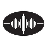 logo d'onde sonore vecteur