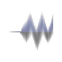 logo d'onde sonore vecteur