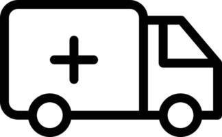 illustration vectorielle d'ambulance sur un fond. symboles de qualité premium. icônes vectorielles pour le concept et la conception graphique. vecteur