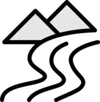 illustration vectorielle de rivière sur fond.symboles de qualité premium.icônes vectorielles pour le concept et la conception graphique. vecteur