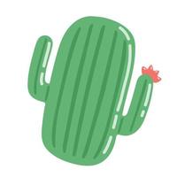 cactus d'anneau en caoutchouc d'été au design plat, illustration vectorielle vecteur
