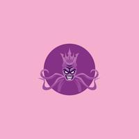 logo du roi de la pieuvre.eps vecteur