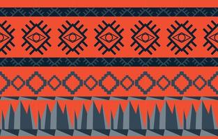 motif ethnique tribal oriental géométrique conception de fond traditionnelle pour tapis, papier peint, vêtements, emballage, batik, tissu, style de broderie d'illustration vectorielle.