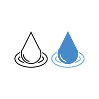 goutte d'eau. modèle d'icône de logo vectoriel