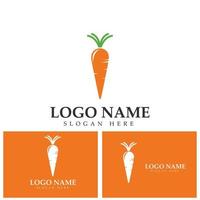 modèle de conception d'illustration d'icône de vecteur de logo de carotte