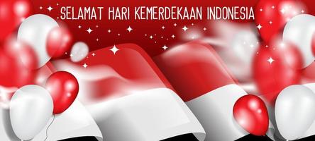 fond hari kemerdekaan indonésie vecteur