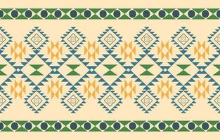 tissu navajo sans couture géométrique tribal ethnique fond traditionnel, éléments de conception amérindiens, conception pour tapis, papier peint, vêtements, tapis, intérieur, broderie d'illustration vectorielle. vecteur