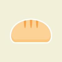 illustration vectorielle de pain design plat. peut utiliser pour le logo, la boulangerie, la pâtisserie, la boutique, le restaurant, le café