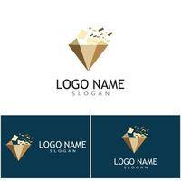 diamant logo modèle vecteur icône illustration design