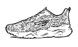 illustration de chaussures isolées sur blanc vecteur