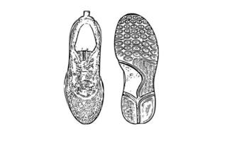 illustration de chaussures isolées sur blanc vecteur