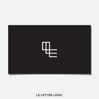 vecteur de conception de logo l et e