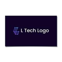 l vecteur de conception de logo tech