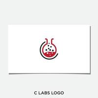 vecteur de conception de logo initial c labs