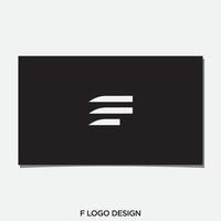 vecteur de conception de logo lignes f