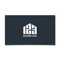 123 vecteur de conception de logo de bâtiment