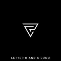 vecteur de conception de logo triangle rc