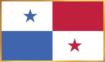 drapeau panaméen, illustration vectorielle vecteur