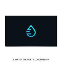 création de logo e gouttelettes d'eau