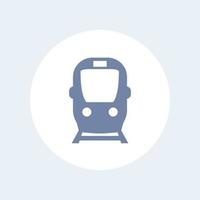 icône de métro, signe de transport public, pictogramme de métro, icône isolée, illustration vectorielle vecteur