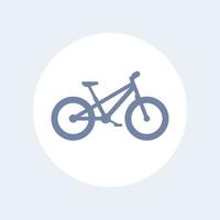 icône isolée de vélo de graisse, pictogramme de vélo de graisse, illustration vectorielle