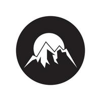 vecteur de conception de logo icône montagne