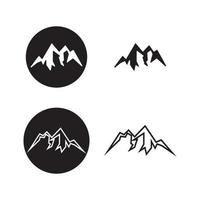 vecteur de conception de logo icône montagne