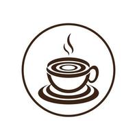 modèle de logo de tasse à café vecteur