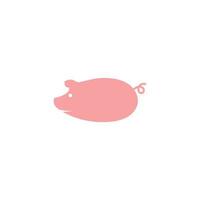 vecteur d'icône de conception de logo de cochon