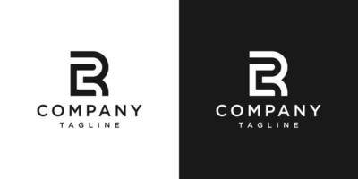 lettre créative rc monogramme logo design icône modèle fond blanc et noir vecteur