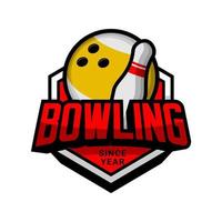 vecteur de logos de bowling