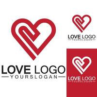 vecteur de conception de logo d'amour, vecteur de logo de foyer géométrique, concept de logo vectoriel d'amour linéaire, conception de logo en forme de coeur-vecteur