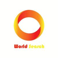 conception de logo de société de recherche mondiale vecteur eps 10