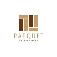 parquet logo vector illustration design graphique, parquet en bois