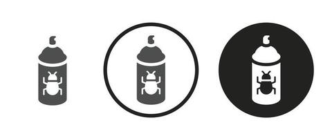 icône de pulvérisation d'insecticide. jeu d'icônes Web .illustration vectorielle vecteur