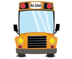 illustration vectorielle de dessin animé d'autobus scolaire