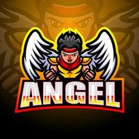 création de logo esport mascotte ange