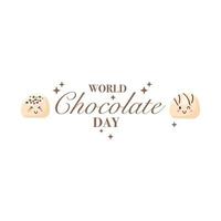 illustration du concept de la journée mondiale du chocolat vecteur