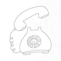 coloriages de téléphone pour les enfants vecteur