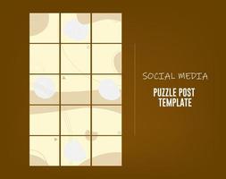 modèle de publication de puzzle sur les réseaux sociaux